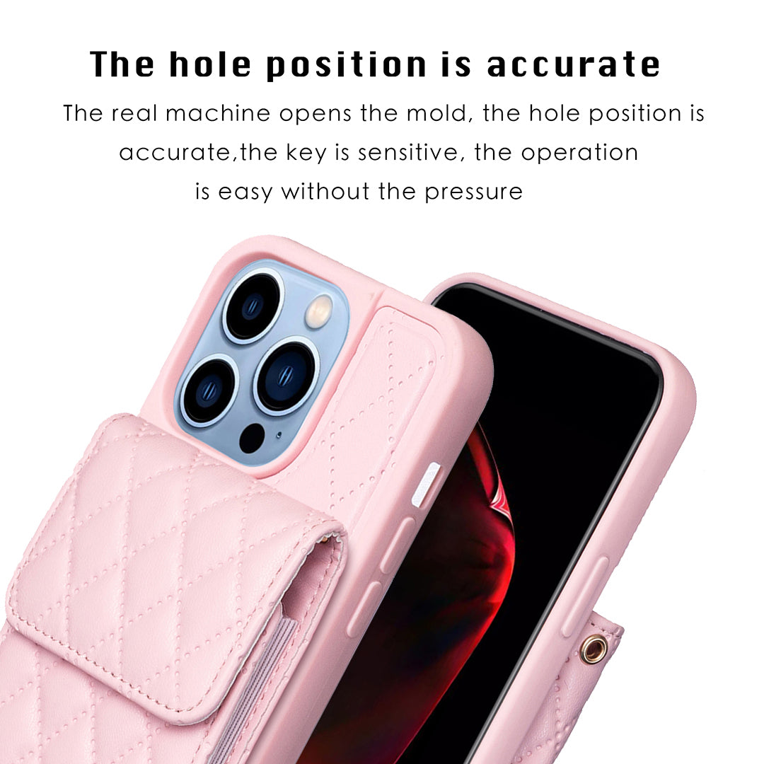 BF22-Style For iPhone 14 Pro Max Dustproof Phone Case PU Leather TPU Phone Shell with Vertical Card Holder and Strap BF22-Style For iPhone 14 Pro Max Dustproof Phone Case PU Leather TPU Phone Shell with Vertical Card Holder and Strap